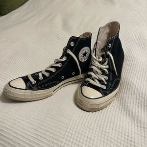 Converse Chuck 70 Vintage Canvas High Tops - Black, Women’s 11